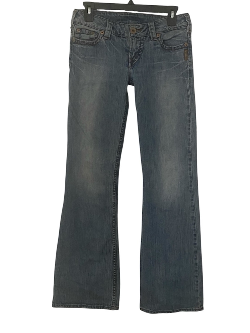 Silver Jeans Women's Faded Blue Flare Jeans 27